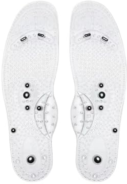 Magnetisk massage innersulor fot akupressur sko dynor terapi bantning innersulor för viktminskning man kvinnor unisex (ljusklar, S EU 35-40)