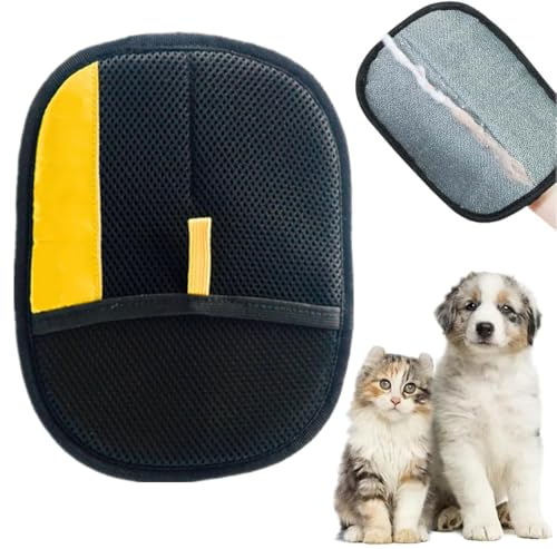 Genérico Guante Quita Pelo Gato, 2026 New Guantes Removedores Pelo para Mascotas, Eliminador Pelo Estático para Perros y Gatos, Pets Double Sided Grooming Glove, Pet Hair Remover Gloves (1 PCS)