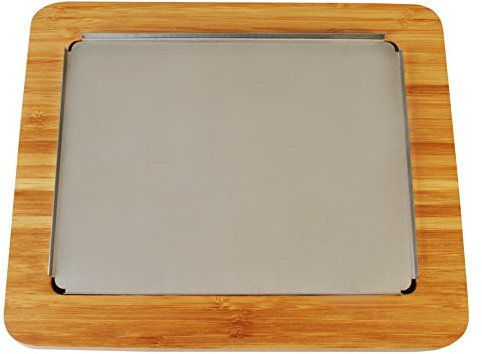 Artestia Bamboo Platter for Cooking Steak Stone, Replacement Serving Trays, Chacutery Accessories Board for Family Garthering Parties(Without Stone)