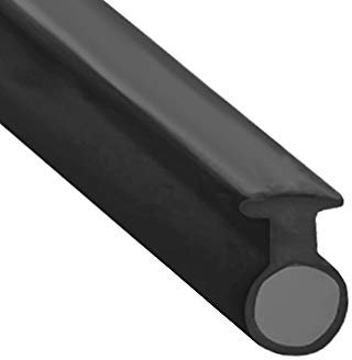 Soft Flexible Black Rubber Bubble Shower Seal | for Bi Folding Doors | Fits Into a 6mm Channel | BIF027 (2 Metres)