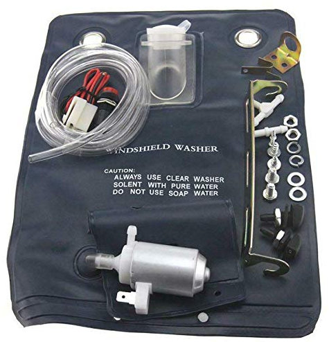 Riloer pour kit de sac de bouteille de lave-glace de fenêtre de voiture classique, outil de nettoyage de pompe 12 V
