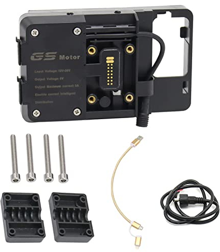 Shkalacar Handy-Navigationshalterung Zubehör mit USB-Ladegerät Kompatibel mit BMW R1200GS LC & Adventure S1000XR R1200RS