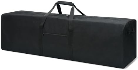 Urbanstand 52 Inch Extra Large Duffle Bag for Travel, 190L Sports Gear Storage Bag with 2-way Lockable Zippers, Long Duffel Bag for Tent Camping Moving tripod (Black)