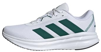 adidas Galaxy 7 Running Shoes, Zapatillas Hombre, Cloud White Collegiate Green Crystal White, 44 EU