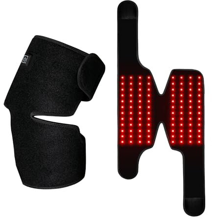 Nebula Red & Near Infrared Light Device Knee & Shoulder Strap 10W - High-Intensity 660/850nm LEDs, Adjustable Fit, Portable Light Therapy for Lifestyle, Home Recovery & Wellness