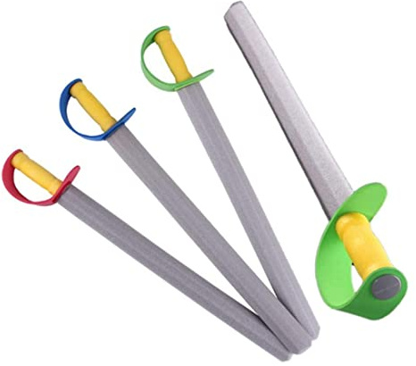 Yeory Spada di Schiuma per Bambini 4pcs 21in Lunghe Eva Schiuma Spada Giocattolo per Giocattoli Morbido Cosplay Spada Oggetti di Scena per Bambini
