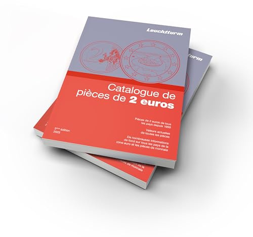 Leuchtturm 372914 Catalogue 2 Euros 2025 avec Illustrations et informations sur Toutes Les pièces de Deux Euros en Circulation - Français