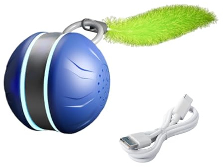 Bola de juguete para gato inteligente juguete para gato recargable resorte suave movimiento automático interactivo juguete de ejercicio para mascotas juego inteligente