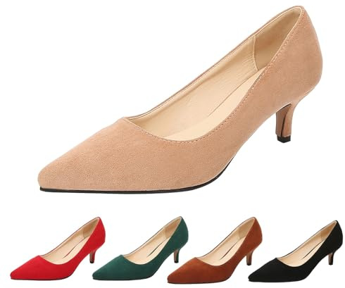 Dampumps Slingback med sömmar klassiska spetsskor höga klackar för företag och arbete bankettskor halkfria kostymskor bekväma sommarsandaler snedskor sommarskor, aabeige, 41 EU
