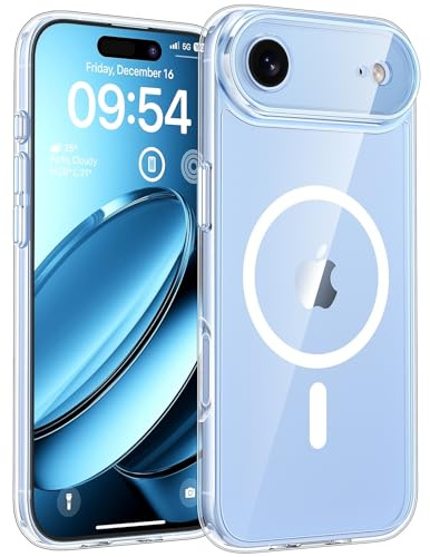 TOCOL Funda para iPhone Air 6,5 Pulgadas, Protección Lente Cámara, Compatible con Magsafe, Protección contra Caídas, Transparente