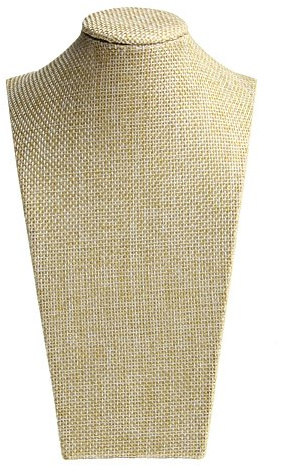 Soporte de tela de lino para mujer, soporte para joyas, soporte para collares, soporte para joyas, soporte para fotos