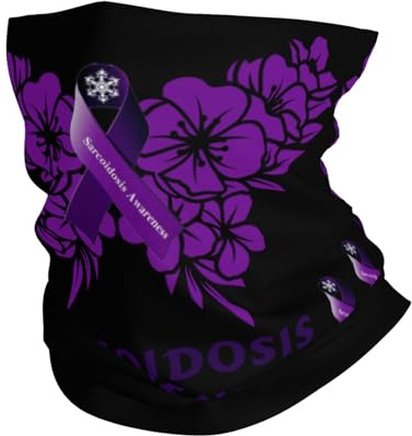 Slinga för känslighet för sarkoidos kvinnor män slinga halsduk snabbtorkande multifunktionell duk mjuk bandana för skidåkning motorcykel utomhus cykling