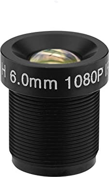 Diyeeni 6mm M12 * 0.5 Objectif pour Caméras de Surveillance, Mini CCTV Lens 2 Millions de Pixels, 58 ° Grand Angle, Objectif avec IR Night Vision pour Home&Business Video Surveillance Sécurité CCTV