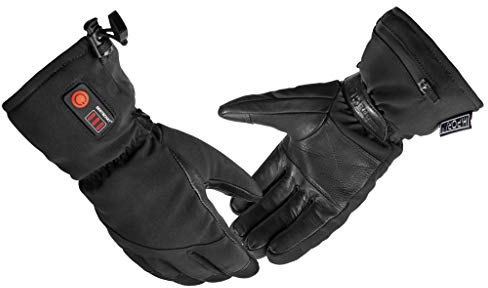 BERTSCHAT® Beheizte Handschuhe PRO | Wiederaufladbar | Winterhandschuhe aus Ziegenleder für Männer & Frauen | Touchscreen | Funktioniert bis zu 8 Stunden (XL)