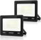 URTBST Projecteur LED Extérieur 50W,5000LM Projecteur LED IP67 Etanche Spot LED Extérieur,7000K Blanc Froid Projecteur Exterieur LED,Projecteur Extérieur Pour Cour,Jardin,Garage,Terrasse (2 Pièce)