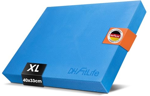 DH FitLife Premium Balance Pad – Cuscino Propriocettivo Ideale per Esercizi di Equilibrio e Stabilità | Yoga, Pilates, Balance & Core Training | Cuscino per Fisioterapia e Allenamento Fitness (XL)