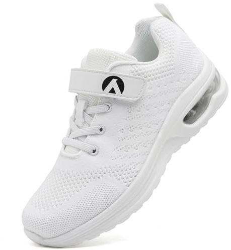 Dhinash Zapatillas Casual para Niño Zapatillas Deportivas Tenis Sin Cordones Calzados para Correr en Asfalto Zapatos de Escuela Exterior Interior Zapatos de Running Talla 30-39