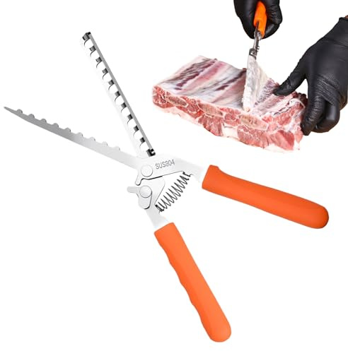 Revbenmembranborttagare | med ergonomiskt handtag – fläckborttagare i rostfritt stål för revben – för grillälskare, kockar, hushåll, matlagning, griskött nötkött