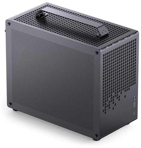 Jonsplus Z20 Mesh PC-Geh?use, Mini Tower, Micro-ATX, mit Tragegriff - schwarz