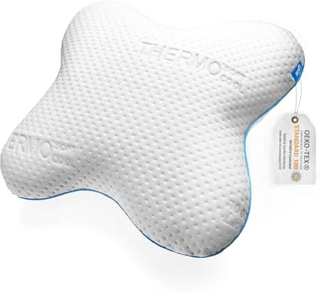 sofi Seitenschläferkissen – Nackenstützkissen Memory Foam – Orthopädisches Kissen für Seitenschläfer – Kopfkissen Nackenschmerzen – Ergonomisches Kopfkissen Schlafen