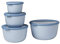 Mepal – Multi Bowl Cirqula 4-Piece Set – Food Storage Container with Lid - Suitable as Airtight Storage Box for Fridge & Freezer, Microwave Container - 350, 750, 1250, 2250ml - Nordic Green