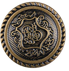 12PCS Antique Bronze Pattern Engraved Metal Buttons for Blazer Coat Suit 23mm