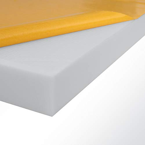 Basotect Schallabsorber 100x50x10cm hellgrau selbstklebend Schallschutz Schalldämmung für Wand und Decke