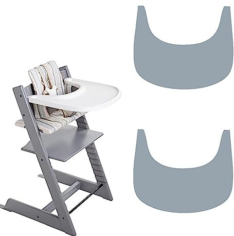 ysister Bandeja de silicona para trona, 2 unidades, de silicona, para bebés y niños, lavable, antideslizante y resistente a la temperatura para trona Stokke Tripp Trapp
