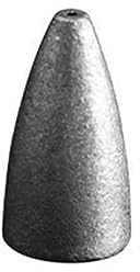 SEIWEI 50 plomos de pesca portátiles en forma de bala, accesorios de pesca para uso con ganchos o señuelos (7G)