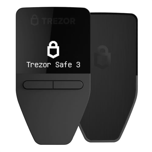 Trezor Safe 3 - Passphrase und Krypto Hardware Wallet mit Secure Element-Schutz – Kaufen,Speichern,Verwalten Sie Digitale Assets Einfach und Sicher (Cosmic Black)