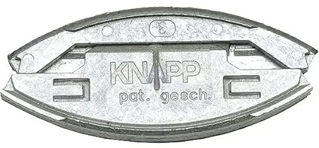 KNAPP Silver Biscuit Connector – #20 Die-Cast Slide-in Wood Joiner for Strong, Invisible Joints – Durable Hidden Fastener for Hardwood & RTA Furniture – 25 Pairs