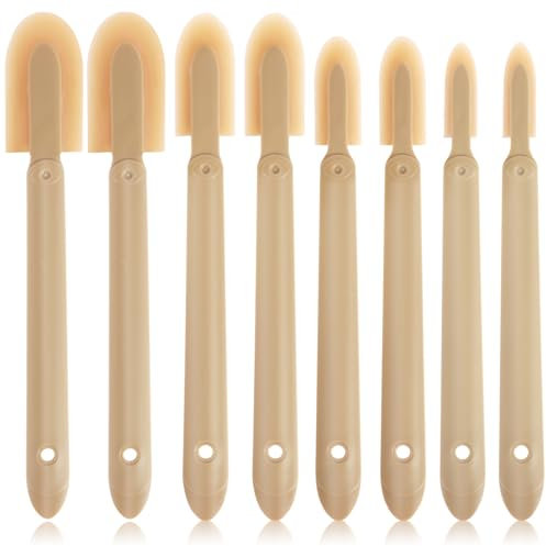 Set med 8 st gummitätningsverktyg för fogmassa, fogtätningsmedels tätningsmedel fogningspatel set, återanvändbart fogverktyg, multifunktionellt silikontätningsmedel fogning spatel verktyg för kök