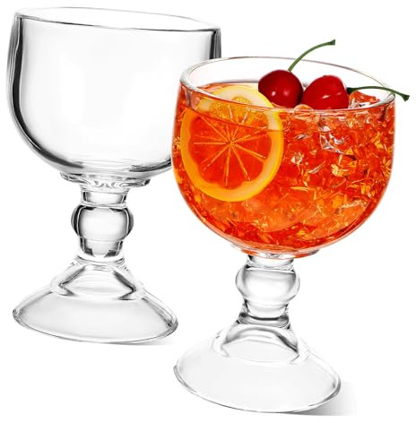 BEBEMOKO 2piezas Vasos De Cóctel De Vidrio Diseño Elegante Copas De Vino Margarita Para Fiestas y Bodas Cristalería Para Eventos y Celebraciones