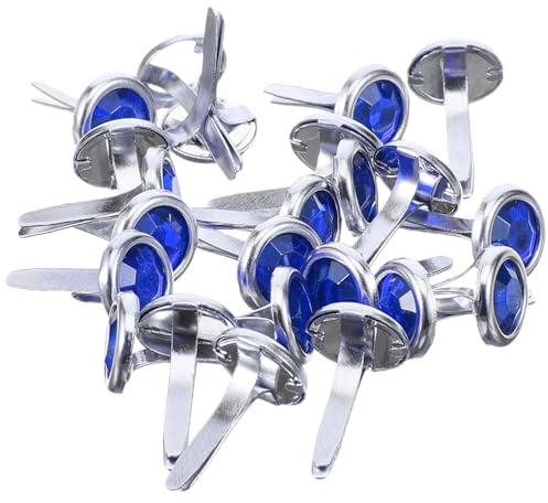 Children's Round Blue Brads for Paper Crafts and Scrapbooking 100pcs