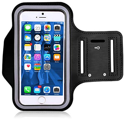 Brazalete Deportivo para Correr Negro Funda Correr Movil para Huawei Mate 20 Lite/P Smart 2019, Xiaomi Mi 8 Lite Mi 9 9T Pro/Pocophone F1 contra Sudor Correa Ajustable con Soporte para Llave