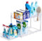 Puricon Estantería Bajo Fregadero, Estante Organizador Mueble Bajo Fregadero Cocina Lavabo -Claro