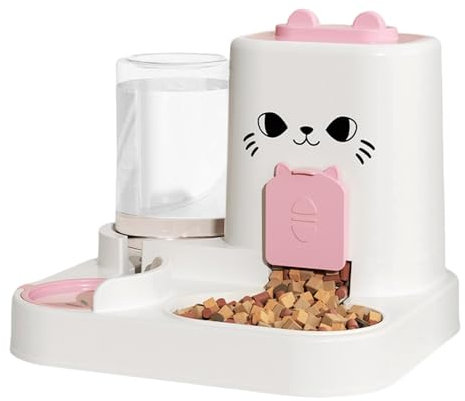 Katzenfutter- Und Wasserspender, Automatischer Katzenfutter-Wasserspender – Intelligenter Automatischer Katzenfutterautomat | Auslaufsicherer Trockenfutterspender, Nahrungsmittel