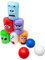 Can Alley Game Set – 6 Colorful Emoji Face Cans & 3 Balls – Fun Indoor & Outdoor Family Game for Kids & Adults – HTUK