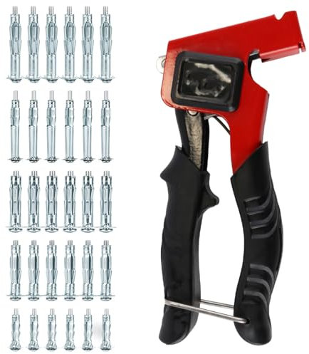 Gorise - Pinza de Montaje, Pinza de espárrago Hueco Funciona Perfectamente con los Tornillos Molly M3/M4/M5/M6/M8