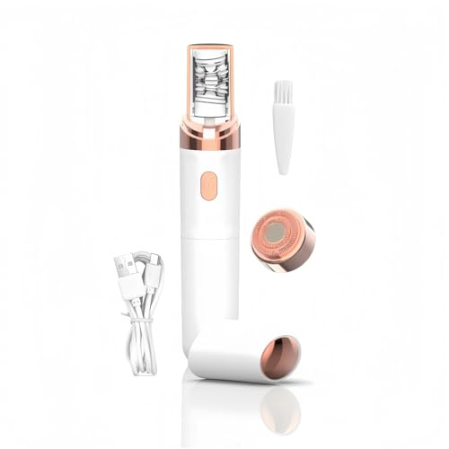 EpilSmooth⎪Épilateur Visage Xandora - Épilateur Visage Femme, Doux Et Précision, Épilation Sans Douleur, Lumière LED (Weiß)