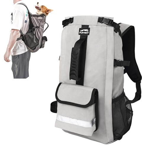 Dog Backpack Carrier for Small and Medium Dogs with Detachable Waist Bag（M）
