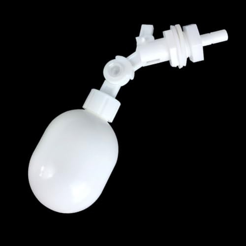 Válvula de bola flotante de 14 pulgadas para sistema de agua RO y alimentación de tanque de peces con apagado automático y conexión rápida de 1/4 pulgadas para conexión de tubería de PE (bola pequeña)