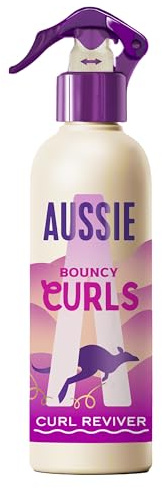 Aussie Bouncy Curls Revitalisant Jour 2 Anti-Frisottis 48h 200ml | Ravive Ondulations et Boucles entre Lavages. Protection Anti-Frisottis 48H. Avec Huile de Noix de Macadamia.