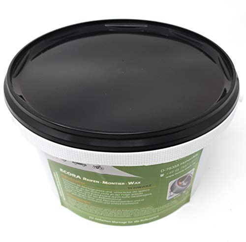 DWT-Germany 101426 3kg Reifenmontagepaste Montagewax Reifenmontierpaste Montagepaste Schwarz