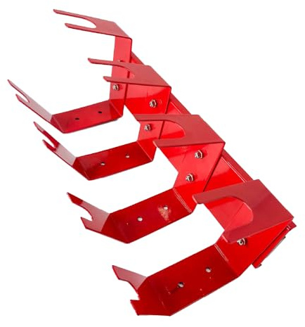 Magnetic Paint Spray Gun Holder Stand, Holds 4 Gravity Feed - Attach to Booth Wall, Mix Room, Workstation Cabinet, Body Shop or Garage Wall Red