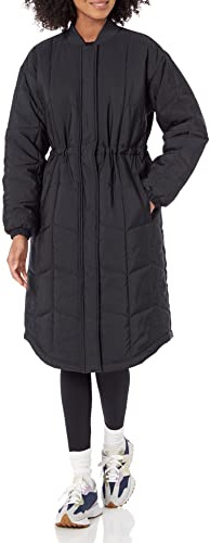Amazon Essentials Manteau Matelassé Surdimensionné (Disponible en Grande Taille) Femme, Noir, XL