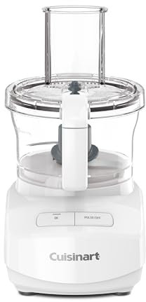 Cuisinart 7-Cup Sleek and Modern Design Food Processor with Two Easy Controls and Universal Blade for Chopping, Mixing, and Dough (White)