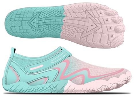 AUFIKR Chaussures Aquatiques légères pour Femme - pour la Plage, la Natation, Le Fitness - Chaussures d'intérieur