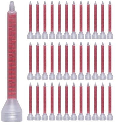XYZ Fasteners Mixing Nozzles for Adhesive Dispenser, Plastic Static Mixers for 7oz and 10oz Cartridges, 5.5 Inch, Compatible with SEM 70012 and SEM 70011, 50 Pcs