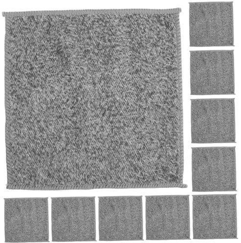 iplusmile 10piezas Paños De Cocina Reutilizables De Fibra De Bambú para Limpiar Platos Cuencos y Superficies De Cocina Absorbentes Fáciles De Limpiar